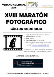 Cartel XVIII Maratón Fotográfico 2016-001